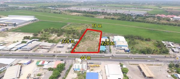 ที่ดิน 3 ไร่ 300 วา ถมพร้อมใช้ใกล้ความเจริญ แมคโคร โกลบอลเฮ้าส์และธุรกิจกลางปทุม – ขายที่ดินปทุมธานี - KK2086S