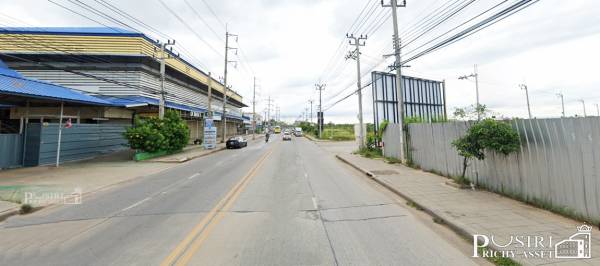 4 แปลงสุดท้าย ที่ดินแสนสวย พื้นที่สีม่วง ขายพร้อมถมแล้ว 9-100 ไร่สร้างโรงงานใหม่ของคุณให้เด่นสง่า พร้อมเอกสารับรอง  ถ.ประชาอุทิศ –วัดคู่สร้าง - KK2187S