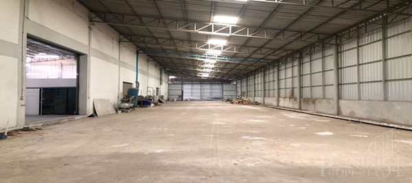 ให้ เช่า โรงงานพื้นอีพ็อกซี่ 2,400 ตร.ม. ผังสีม่วง มีสำนักงาน ใกล้ถนน 4 เลนส์ ถ.บางปลา / เศรษฐกิจ -KK2327R