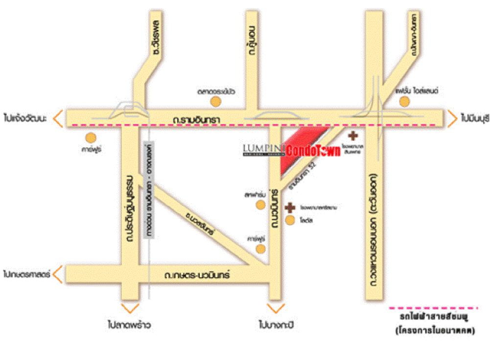 ให้เช่า ร้านค้า Shop LPN รามอินทรา - นวมินทร์ ห้อง D17 ทำเลดี (2,568 ยูนิต)