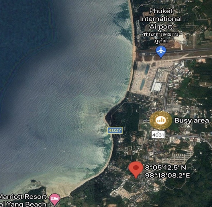 ขายที่ดิน 4 ไร่ อ.ถลาง จ.ภูเก็ต ใกล้สนามบินภูเก็ต