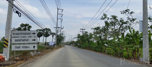 ที่วิวคุ้งน้ำเต็มๆ 180 องศา ที่ 7 ไร่เศษ ใกล้ตลาดกระทุ่มแบน เพียง 15 นาที   KK3680S