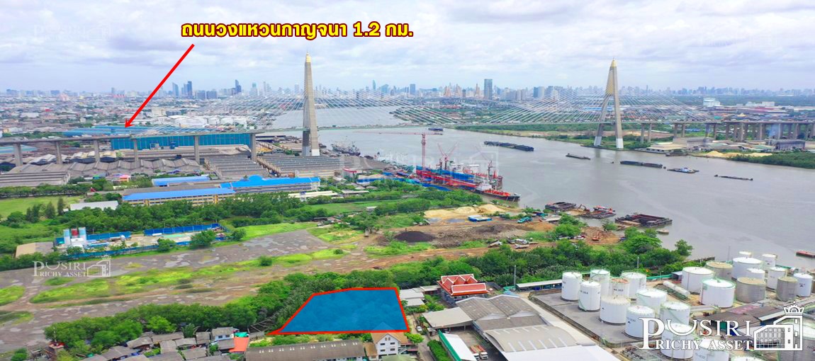 ที่ถมแล้ว 450 วา สีม่วง 100 % ใจกลางสุขสวัสดิ์ 51 สร้างโรงงานได้ทุกประเภท 