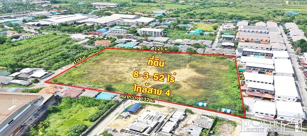 ที่ถมแล้วเกือบ 9 ไร่ สร้างโรงงานก็สวย ทำโครงการก็ดี หน้ากว้าง 132 ม. เชื่อมต่อทั้งพุทธมณฑลสาย 4 และสาย 5 เพียง 2 กิโลเมตร - KK3733S