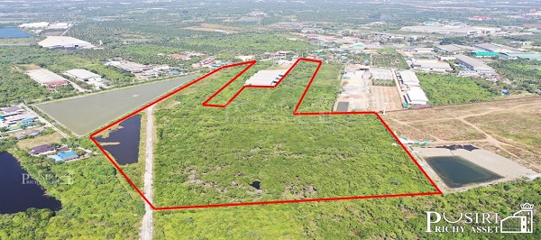 สุดยอดทำเลศักยภาพ ที่สวย 58 ไร่ ใกล้พระราม 2 สีม่วงแท้ 100% เหมาะทำโรงงาน โกดัง ศูนย์กระจายสินค้า