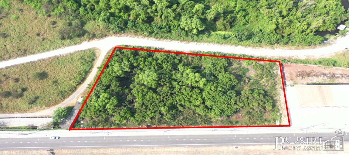 สร้างอะไรก็สวยแถมโดดเด่น ที่ดิน 4 ไร่ หน้ากว้าง 124 ม. ติดพระราม 2 ขาเข้า สะดวกพร้อมสาธารณูปโภคหน้าที่S