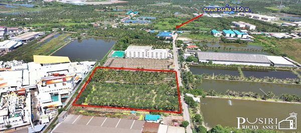 แบ่งขายที่ดิน บนทำเลอุตสาหกรรม 4ไร่ , 8ไร่  สร้างโรงงานได้ทุกประเภทใกล้นิคมสมุทรสาคร เดินทางสะดวกจากพระราม 2 เพียง 2 กิโลเมตร - KK2598S
