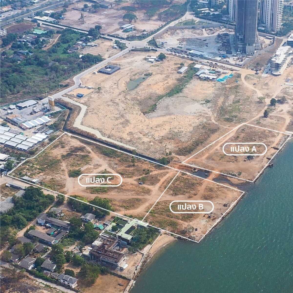 หาดวอนนภา-บางแสน 20 ไร่ พื้นที่รวม 20 ไร่ 1 งาน 38 ตารางวา ติดหาดวอนนภาบางแสน