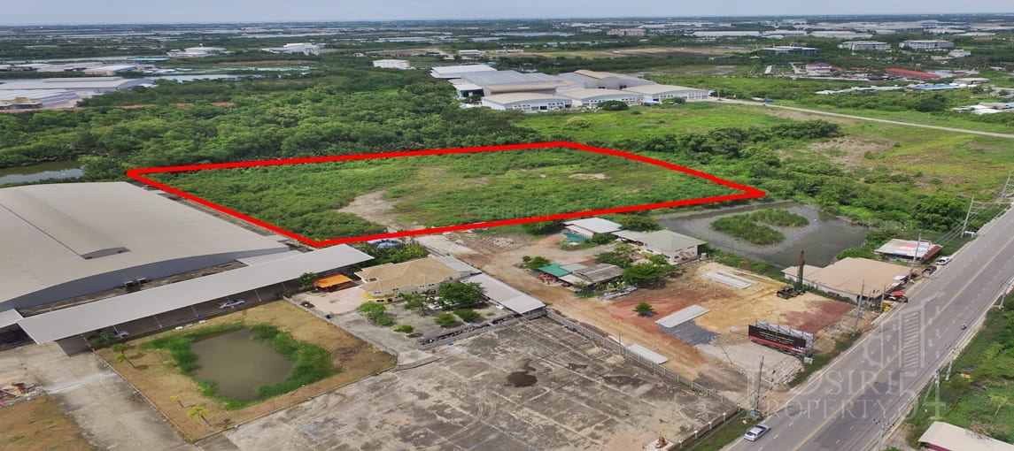 ขายที่ 10ไร่ ถมพร้อมใช้ เดินทาง สะดวกบนถนน 4 เลนส์ ใกล้พระราม 2 เพียง 3 กม. - KK3182S