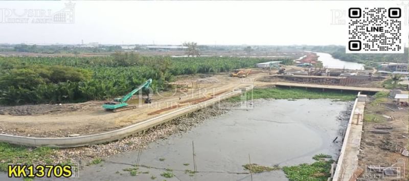 ขายนางงาม 170 ไร่ติดแม่น้ำท่าจีน 200 เมตร กำไร 350 - 400 ล้าน มาพร้อมเขื่อน ที่ถมน้อย ใกล้ ถ.พระราม 2 - KK1370S