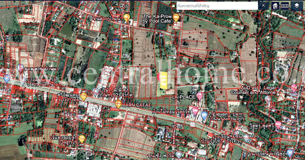 ที่ดินเปล่า 2 ไร่ อำเภอบ้านนา จังหวัดนครนายก