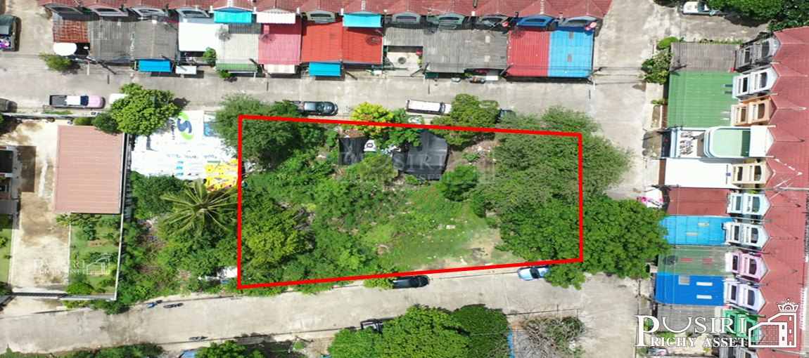 ที่สวย ปลูกบ้าน/โกดังขนาดเล็ก 186.6 วา สะดวก กับติดถนน 3 ด้าน ใน ซอยค่ายกำแพงเพชร ใกล้เศรษฐกิจ และ พุทธสาคร