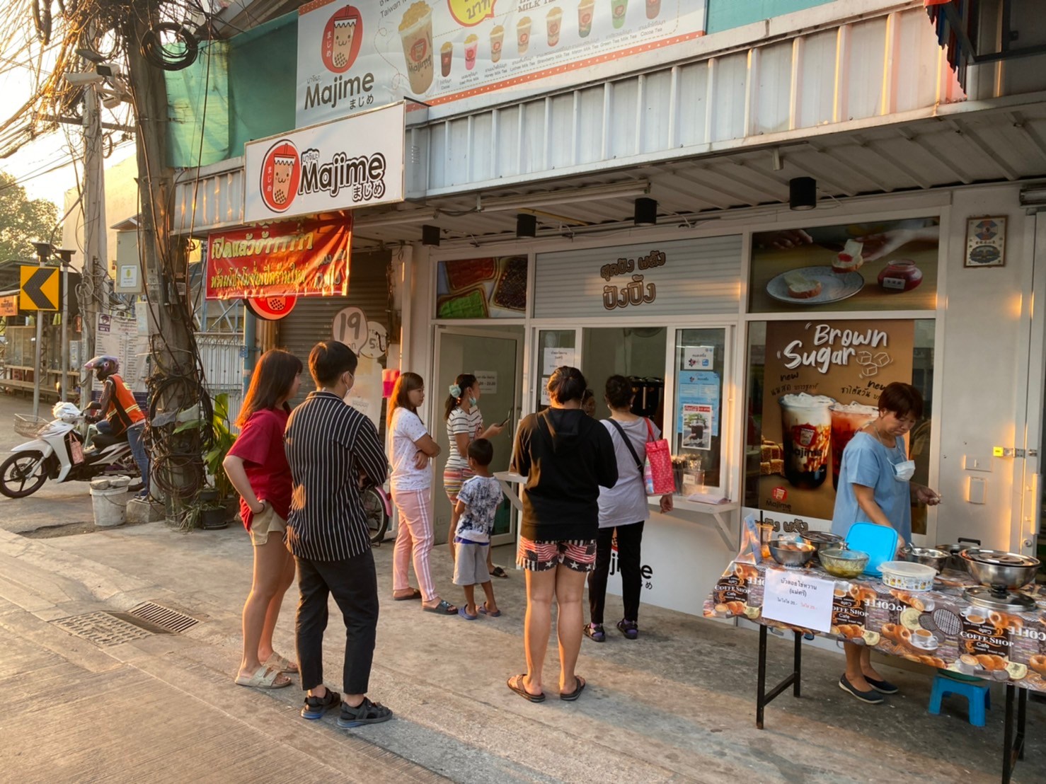 เซ้ง‼️ ร้านชานมไข่มุก+เกี๊ยวซ่า+พิซซ่า #คืนทุนภายใน1ปี+- #ติดกับโรงเรียนวัดจันทร์ @บางกรวย