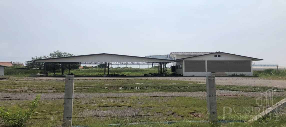 ขายที่7ไร่เศษ ถมเต็มพร้อมใช้ แถม บ้านพักอาศัย 480 ตร.ม.  ใกล้พระราม 2 เพียง 350 ม. ใน ราคาลดพิเศษ - KK3211S