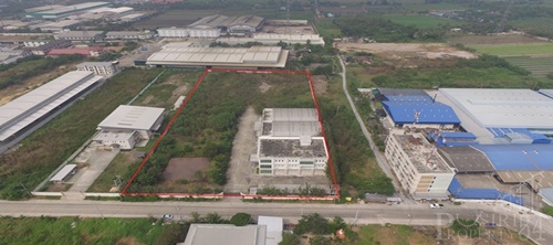 ขาย/เช่า ที่ดินอุตสาหกรรม สีม่วงแท้ 100 % พร้อม คลังสินค้าและ สำนักงาน บนที่ดิน 13 ไร่เศษ ใกล้ถนนเศรษฐกิจไม่ถึง 1 กิโล ถนนกว้างตลอดทาง - KK1712S