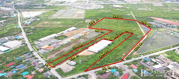 สุดยอดทำเลศักยภาพ ที่สวย 58 ไร่ ใกล้พระราม 2 สีม่วงแท้ 100% เหมาะทำโรงงาน โกดัง และศูนย์กระจายสินค้า