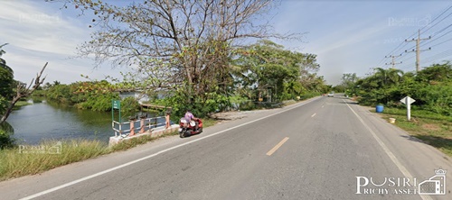 ขายที่ดิน ขนาด 155 ไร่ เดินทางง่าย ได้ถึง 4 เส้นทาง บนถนนสวนส้ม ใกล้พระราม2 สะดวกใช้น้ำ และ ระบายน้ำ ติดคลอง 2 ฝั่ง ทำได้ทั้งโรงงาน และ หมู่บ้าน - KK3083S