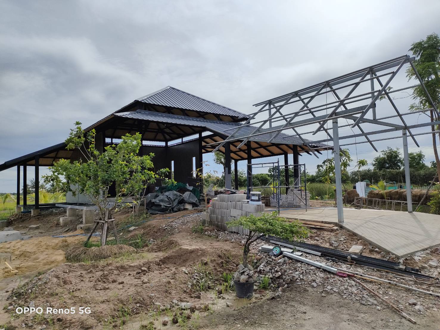ขายที่ดิน 7 ไร่ พร้อมบ้านกำลังก่อสร้าง อำเภอท่ายาง เพชรบุรี 