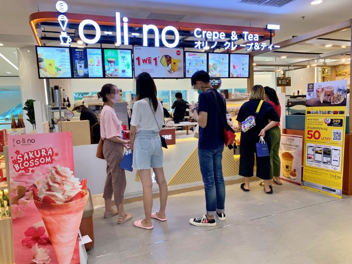 เซ้ง ร้านชานม & เครป #Olino #เดลิเวอรี่ปัง @สาขาโรงพยาบาล วิมุต สะพานควาย
