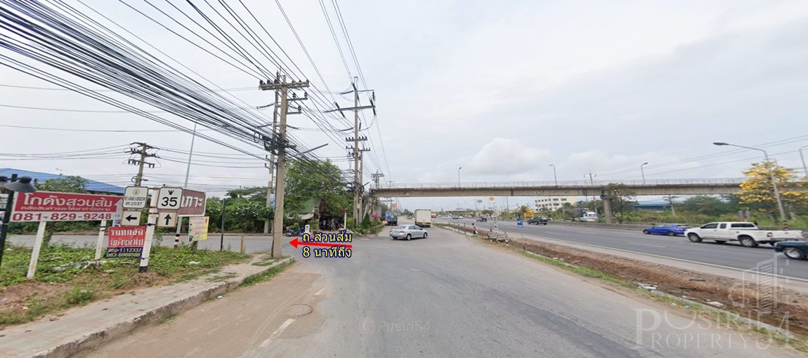 ขายที่ 49 ไร่เศษ ราคาถูก เดินทางสะดวก ติดเส้นสวนส้ม-พระราม 2 พร้อมวิวบรรยากาศ ด้านหน้าติดคลองกว่า 139 ม. ทำได้ทั้งโรงงาน และหมู่บ้าน - KK3455S