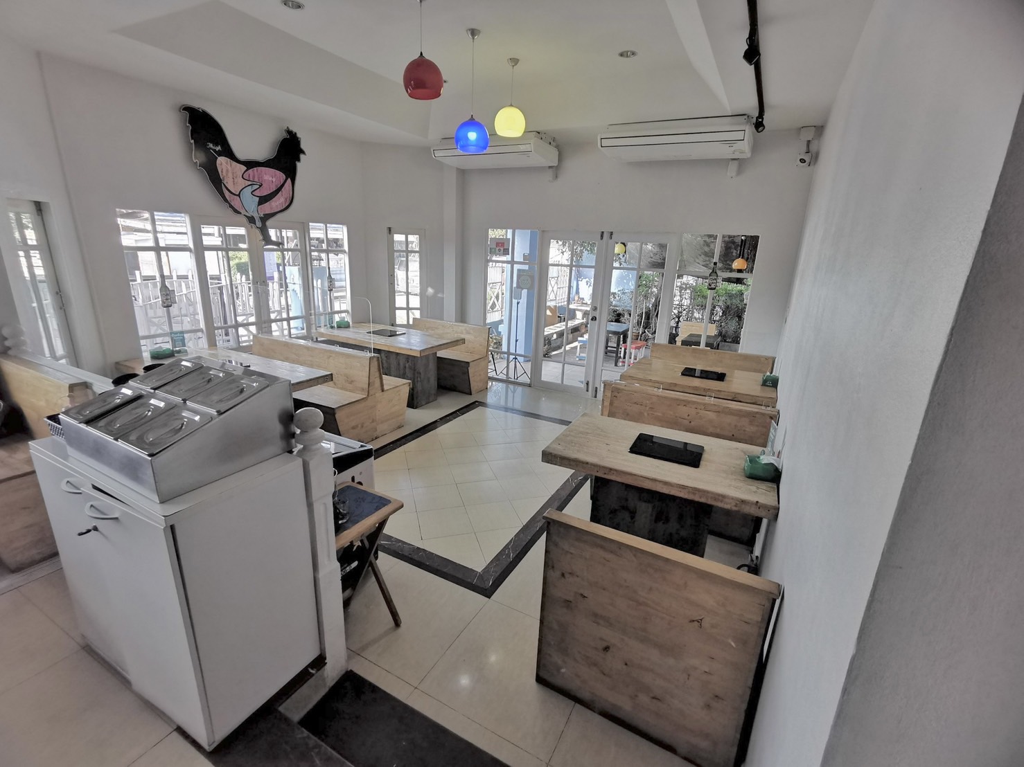 เซ้ง ร้านชาบู ร้านเป็นบ้าน 2 ชั้น หลังใหญ่ พิกัดตลาดนัดรถไฟศรีนครินทร์