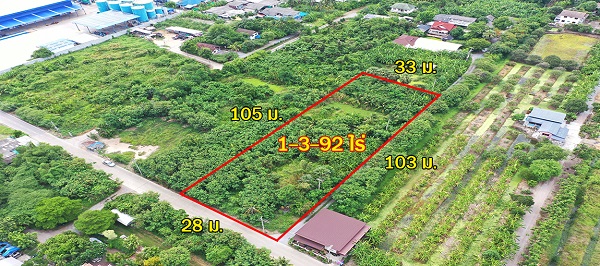 ที่สวยใช้ทำโกดัง/ซื้อทำกำไร เกือบ 2 ไร่ ฮวงจุ้ยดีทางทิศใต้รับลมตลอดปี ใกล้ถนนสายใยรัก ต่อไปใกล้ถนนตัดใหม่กัลปพฤกษ์ – พุทธสาคร kk5101s