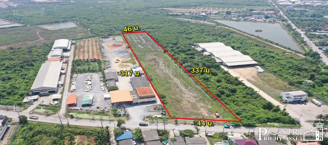 ขายที่สวยสีม่วง 8 ไร่เศษ ใกล้พระราม 2 และราคาพิเศษ เพียงไร่ละ 4 ล้าน นิดๆ สร้างโรงงานได้ทุกประเภท เทรลเลอร์ เข้าและออกสะดวก เพียง 1.3 กม. - KK3887S