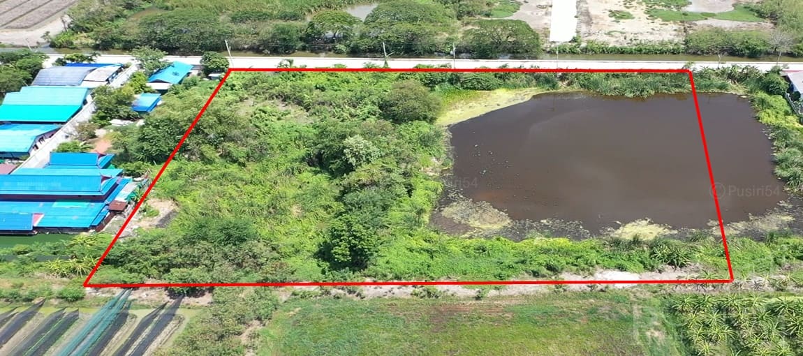 ที่ 6 ไร่เศษ สวยสง่าหน้ากว้าง 127 เมตร รูปทรงสวยเทพ  ย่านคลองน้อยและใกล้ ถ.เศรษฐกิจ  KK2139S