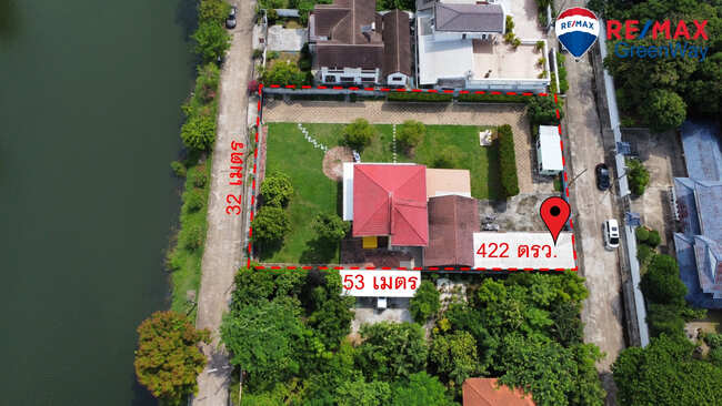 ที่ดิน ติดทะเลสาบ เมืองทองการ์เด้น พัฒนาการ 65 422 ตรว. โครงการสงบ ทำเลดี ใกล้ถนนเมนหลายสาย