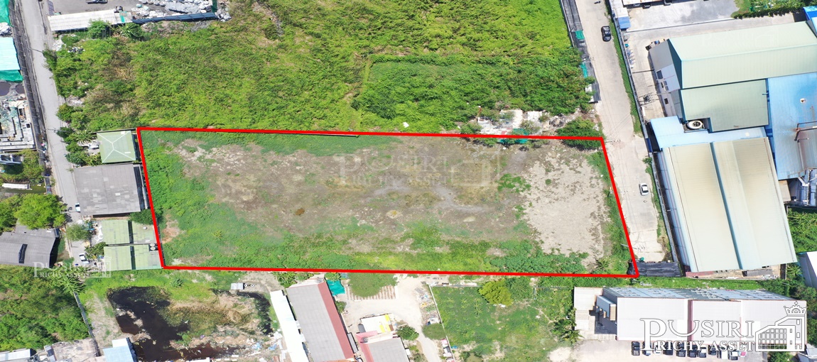 ที่สวย 3.5 ไร่ ที่สีม่วง สร้างโรงงานได้ทุกประเภท ถมพร้อมใช้ พร้อมรั้ว 50% เทรลเลอร์สบาย