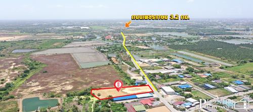 ที่สวย 2.5 ไร่ ย่านนครปฐม ถมพร้อมใช้ได้ทันที สร้างโกดัง โรงงานก็สวย ใกล้กับถนนเพชรเกษมเพียง 3.2 กม. เข้า ซ.วัดวังเย็น