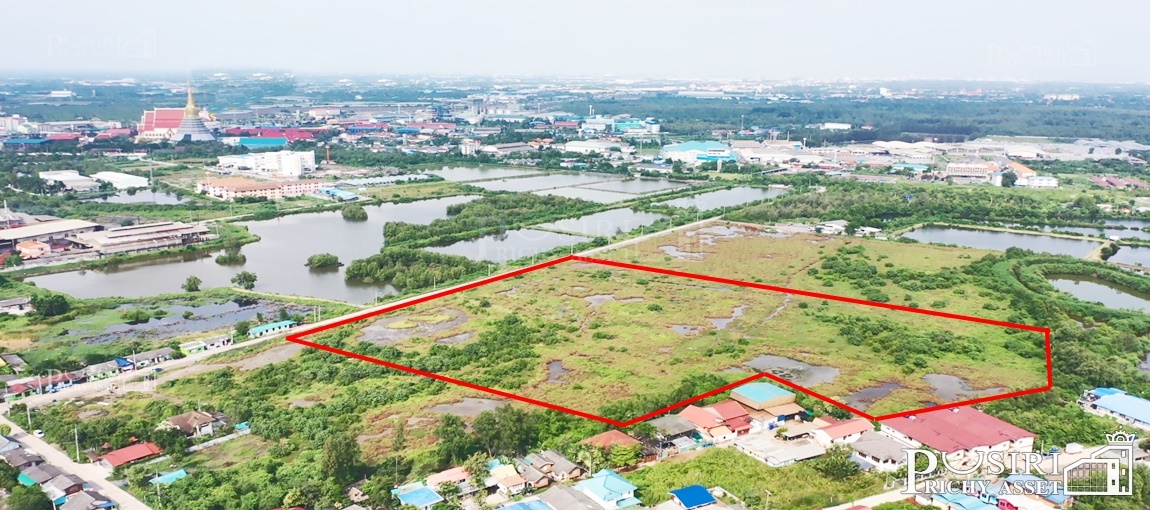 ที่ถมเดิม 30 ไร่ หน้ากว้างถึง 206 ม. เหมาะทำโรงงาน คลังสินค้าขนาดใหญ่ เดินทางง่ายใกล้พระราม 2 บางโทรัด  KK4235S