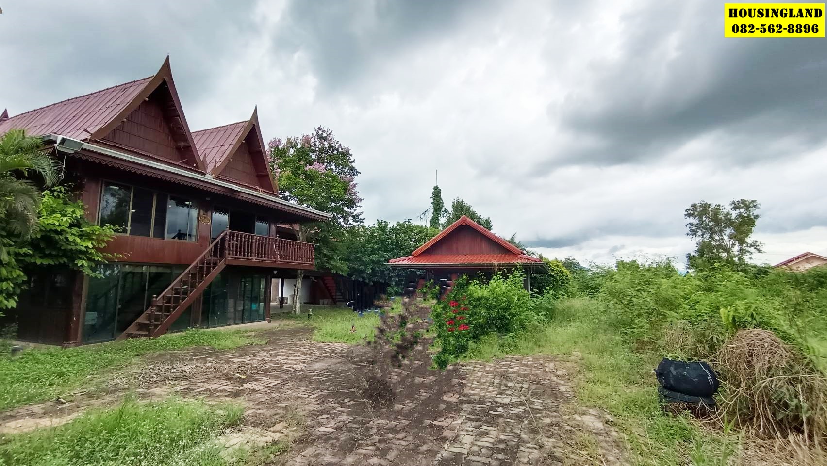 ขายด่วนที่ดินพร้อมบ้านเรือนไทย บ้านบางปรัง ตำบลศรีจุฬา อำเภอเมืองนครนายก จังหวัดนครนายก   