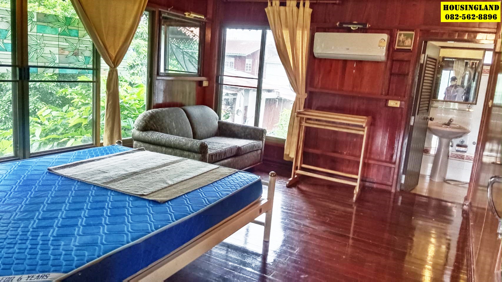 ขายด่วนที่ดินพร้อมบ้านเรือนไทย บ้านบางปรัง ตำบลศรีจุฬา อำเภอเมืองนครนายก จังหวัดนครนายก   