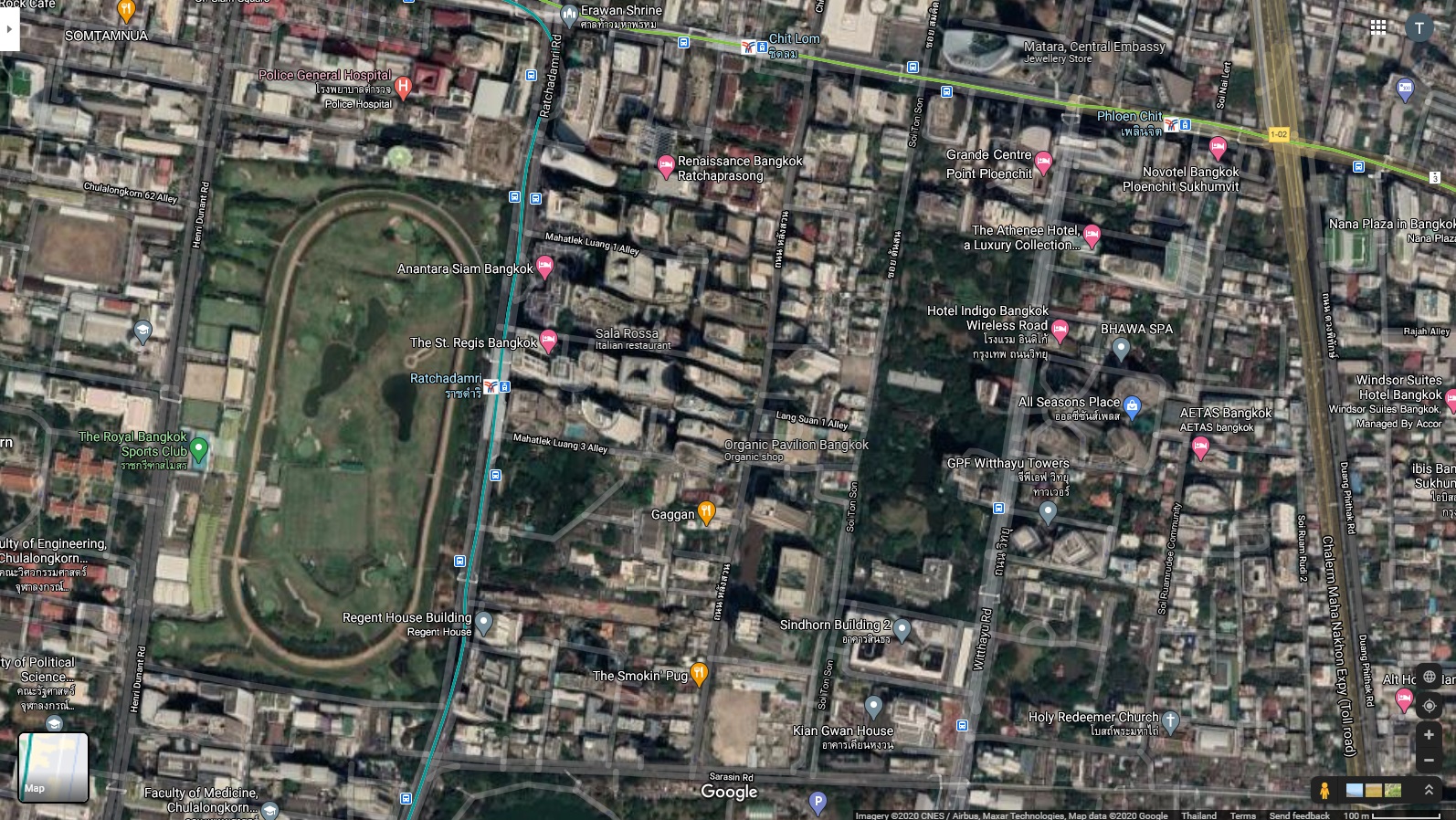 ให้เช่าอาคารพาณิชย์ติดถนนหลังสวน ใกล้สวนลุมพินี BTSชิดลม