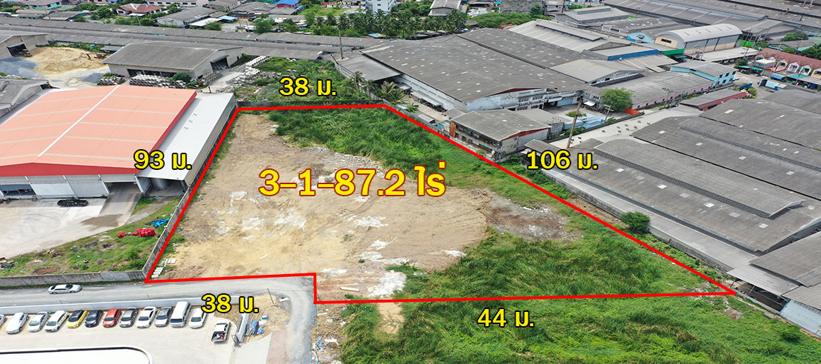 ที่ม่วงเเท้ 3 ไร่เศษ ถมแล้ว 60% อ้อมใหญ่ สะดวกสบาย ใกล้ ถ.เพชรเกษม 1.4 กม. แวดล้อมด้วยโรงงาน  KK5111S