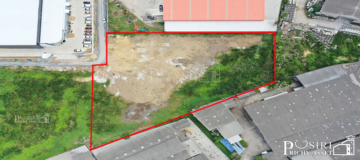 ที่ม่วงเเท้ 3 ไร่เศษ ถมแล้ว 60% อ้อมใหญ่ สะดวกสบาย ใกล้ ถ.เพชรเกษม 1.4 กม. แวดล้อมด้วยโรงงาน  KK5111S