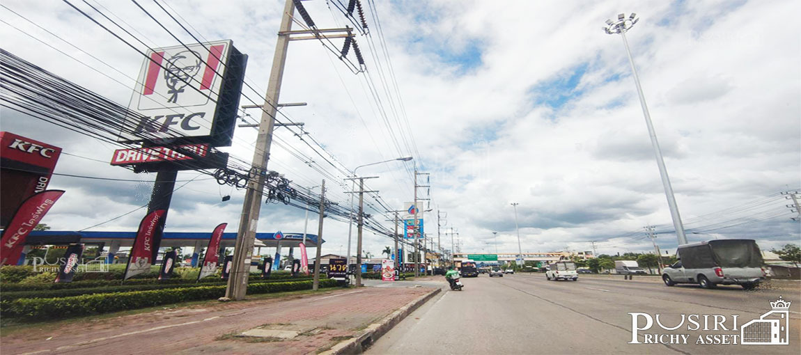 ที่ม่วงเเท้ 3 ไร่เศษ ถมแล้ว 60% อ้อมใหญ่ สะดวกสบาย ใกล้ ถ.เพชรเกษม 1.4 กม. แวดล้อมด้วยโรงงาน  KK5111S