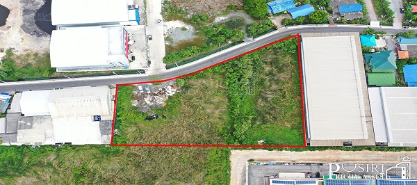 สร้างโรงงานสวย 4 ไร่ หน้ากว้างเด่น 111 ม. เทรลเลอร์เข้าออกสะดวก ติดถนนซอยราษฏร์สามัคคี 5 ใกล้ถนนเศรษฐกิจเพียง 1.1 กม. - kk5119s