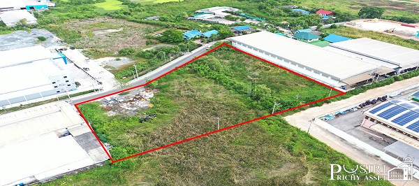 สร้างโรงงานสวย 4 ไร่ หน้ากว้างเด่น 111 ม. เทรลเลอร์เข้าออกสะดวก ติดถนนซอยราษฏร์สามัคคี 5 ใกล้ถนนเศรษฐกิจเพียง 1.1 กม. - kk5119s