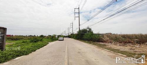 สร้างโรงงานได้ทุกประเภท กับที่สีม่วง 11 ไร่เศษ หน้ากว้าง 78 ม. เทรลเลอร์เข้าออกสะดวก ใกล้ ถ. เศรษฐกิจและ พุทธสาคร ในราคาพิเศษ - KK1320s