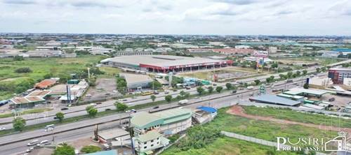 ที่ทำเลทอง 7 ไร่เศษ ติดพระราม 2 หน้ากว้าง 83 ม. พร้อมโกดัง 2,000 ตร.ม. เยื้องกับไทยวัสดุ-มหาชัย - KK3582S