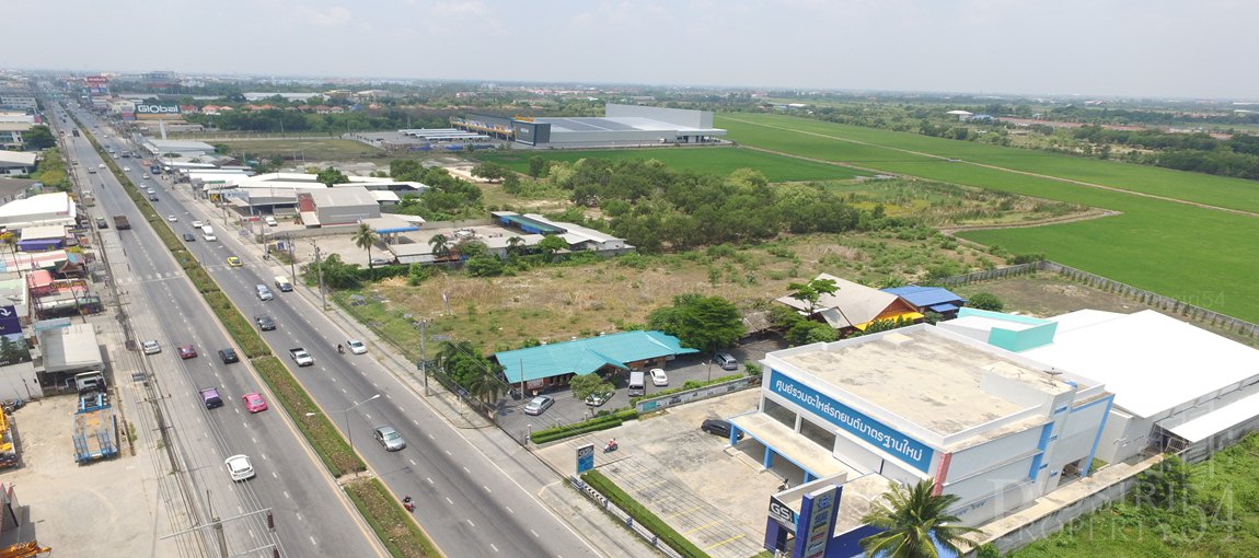 ที่ดิน 3 ไร่ 300 วา ถมพร้อมใช้ ใกล้ความเจริญ แมคโคร โกลบอลเฮ้าส์ และธุรกิจกลางปทุม  ขายที่ดินปทุมธานี - 