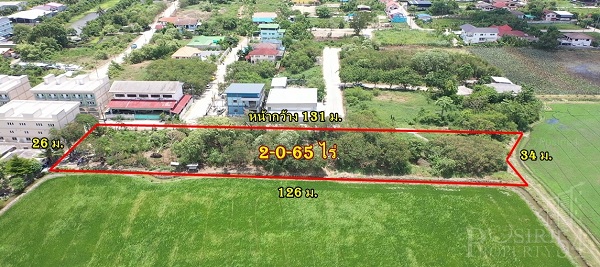 ที่สวย 4 แปลง ถมพร้อมใช้งาน เลือกขนาดได้ตามใจต้องการ ในซอยบรม 76(ขาเข้า) ใกล้มหิดล KK1875S