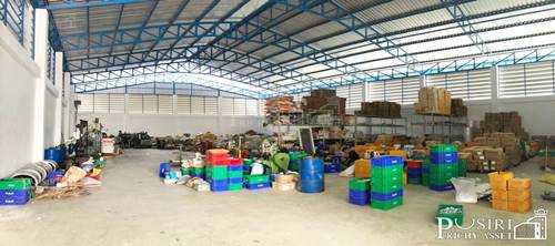 ขายโรงงานใหม่ 2ไร่ พื้นที่ใต้หลังคาถึง 1750 ตร.ม. พร้อมลานจอด และพื้นที่นอกอาคาร เทรลเลอร์เข้าสบาย 2 นาที ถ. บ้านแพ้ว - พระราม 2 kk3985s