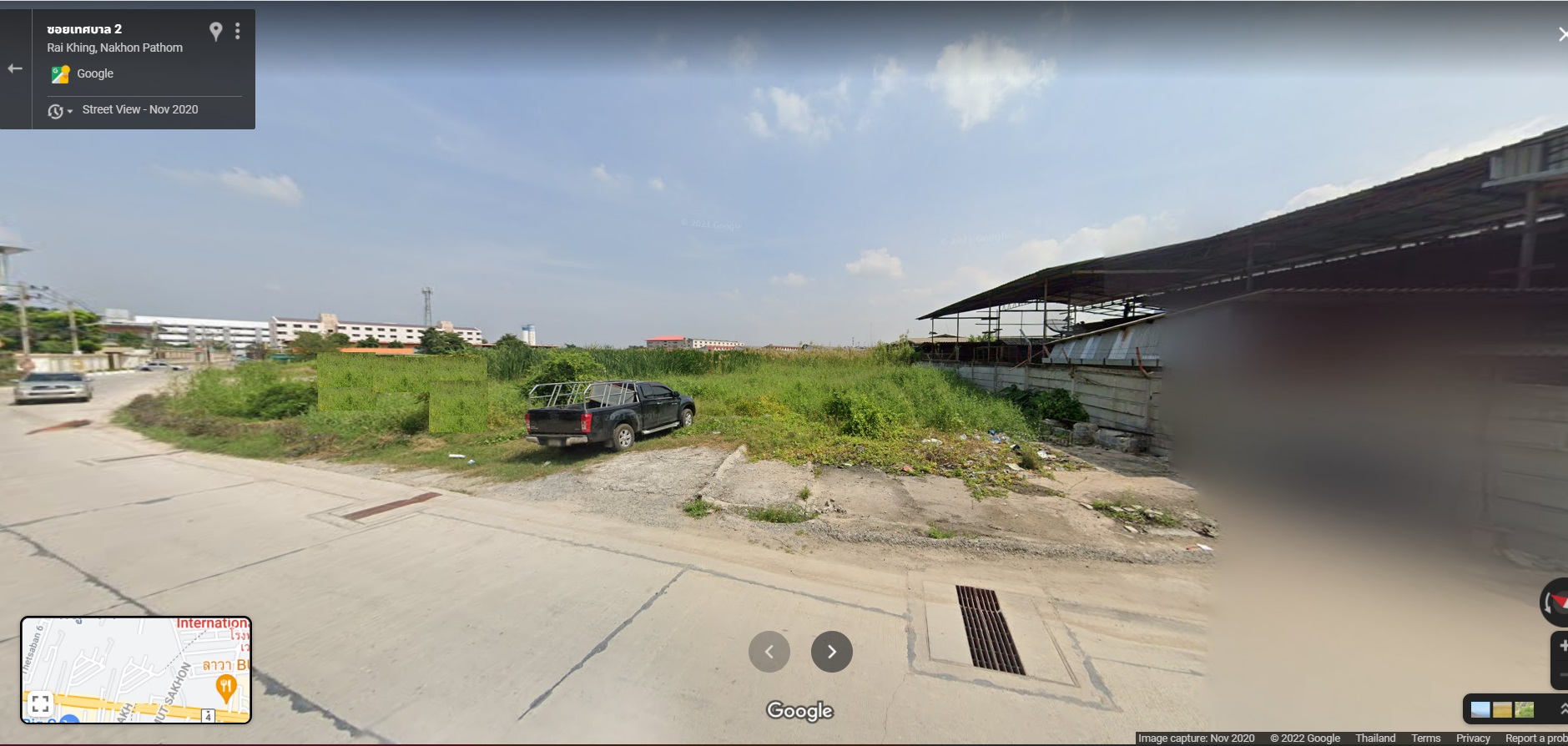 ที่ดิน7ไร่พื้นที่สีม่วงเยื้องBig Cอ้อมใหญ่ ใกล้ถนนเพชรเกษม200เมตร