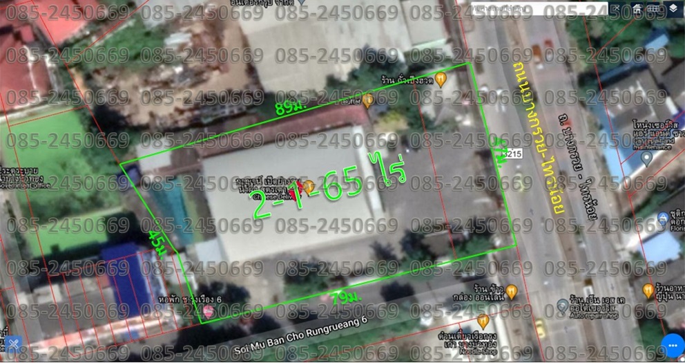 ที่ดินติดถนนบางกรวย-ไทรน้อย ใกล้ถนนจันทร์ทองเอี่ยม