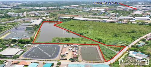 ขายที่ดินสีม่วง 14 ไร่เศษ ในราคาทีต่ำกว่าราคาตลาด 35% เข้าออกได้ถึง 3 เส้นทาง ใกล้ ถ.บางปลา ถ.เศรษฐกิจ และ ถ.พระราม 2 - KK3690S