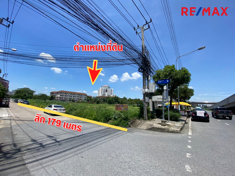 ขายที่ดินติดถนนหัวหมากใกล้แยกศรีนครินทร์ หัวมุมซอยหัวหมาก 9 เนื้อที่ 4-0-49 ไร่ ราคาตารางวาละ 190,000 บาท