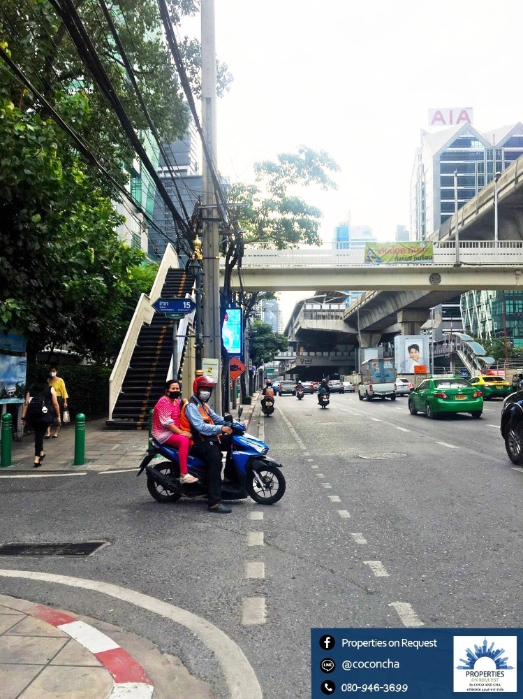 ขายที่ดินสวยทำเลทอง..สวยรูปสี่เหลี่ยมผืนผ้า บนถนน  สาทร 15 ใกล้ BTS สถานีสุรศักดิ์